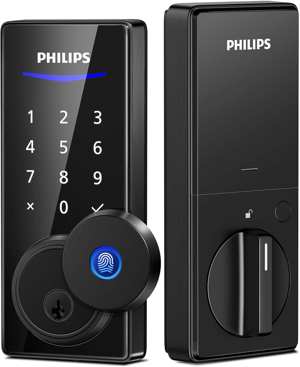 Philips Fingerprint Door Lock, Keyless Entry Door Lock Deadbolt ...