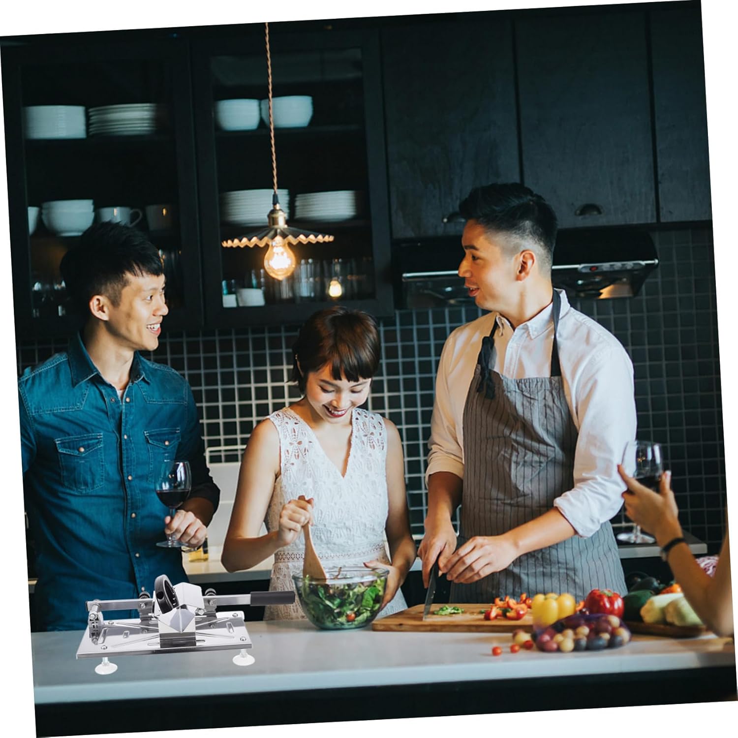 Alipis Meat Slicer for Jerky Vegetable Fruit Mandoline Slicer Efficient Kitchen Accessory Meat Cutter