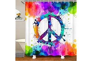 Tie Dye Waterproof Hippie Shower Curtain
