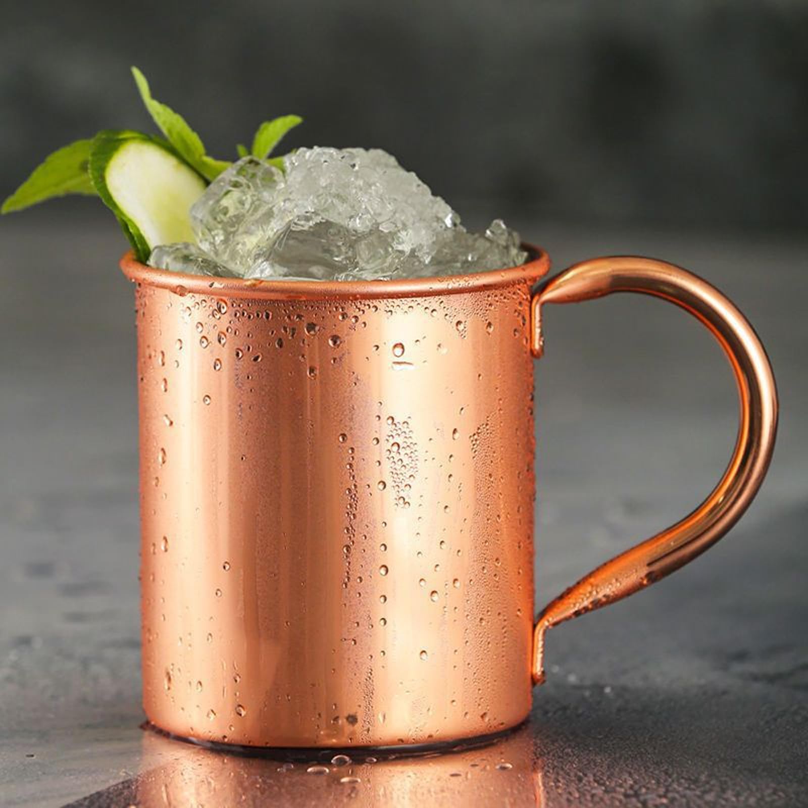 Bicchieri Moscow Mule 420ml, Acciaio Inossidabile Bicchieri Cocktail Senza Rivestimento con Bordo Arrotondato, Boccali Birra e per Ginger Beer, Fatto a Mano, Regalo