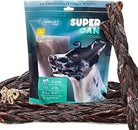 Vista 1 de SUPER CAN BULLYSTICKS Supercan - Palitos de gaviota de res (trenzados de 12 pulgadas (paquete de 4)