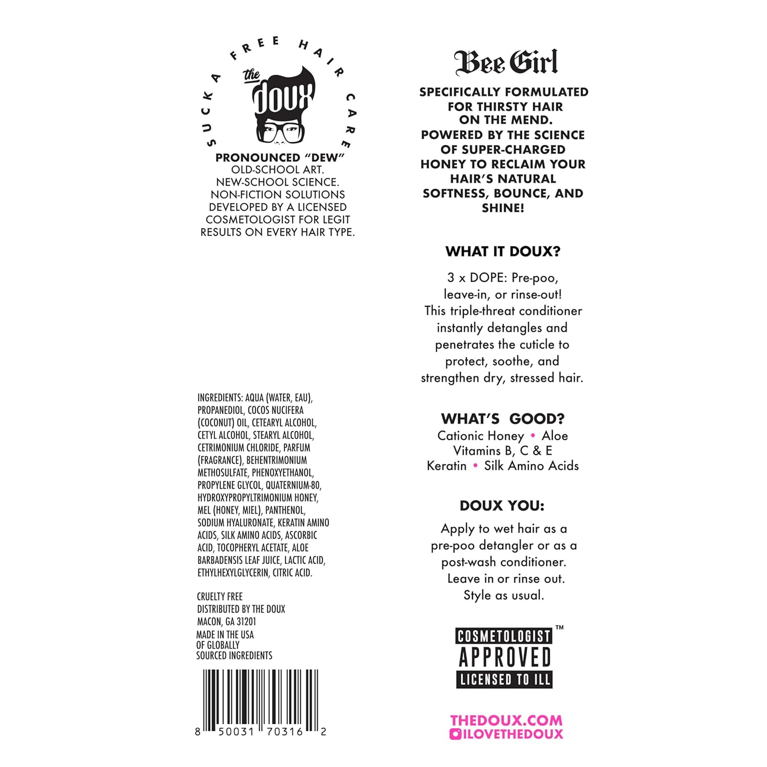 The Doux Get Honey Hair & Scalp Serum for Curly and Natural Hair – Anti-Itch Treatment with Honey – Lightweight Hair Oil for Dry Scalp, Frizz Control, Split Ends & Breakage Protection - Image 7