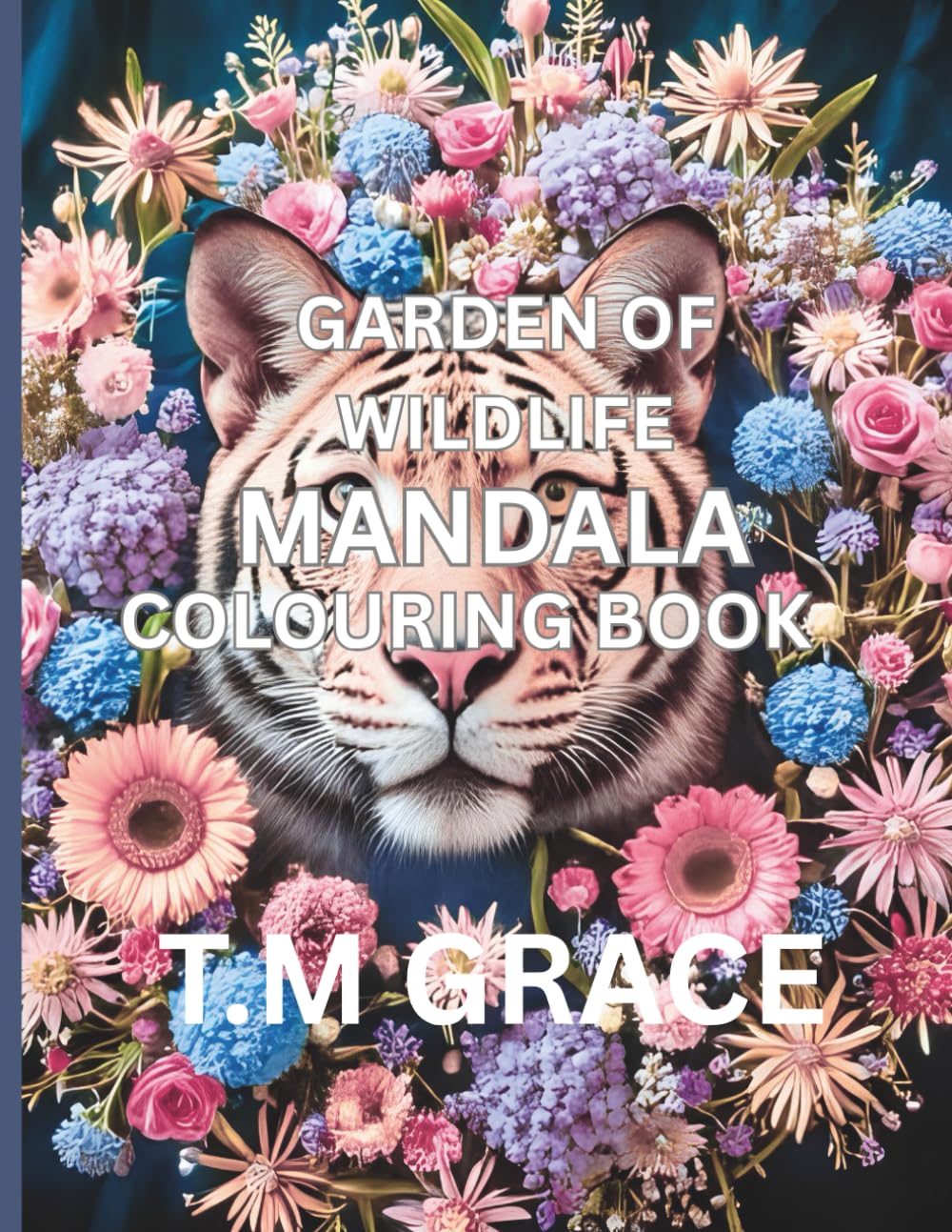 GARDEN OF WILDLIFE MANDALA , COLOURING BOOK