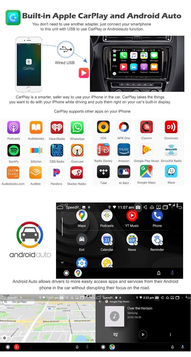 【8-Core 4GB+64GB】Erisin 9 pollici Android 12 Autoradio GPS Navigatore per VW Golf 5/6 Polo 6R Scirocco Passat Tiguan Touran Caddy T5 Seat Skoda CarPlay Android Auto Bluetooth DAB+ WiFi DSP USB OPS