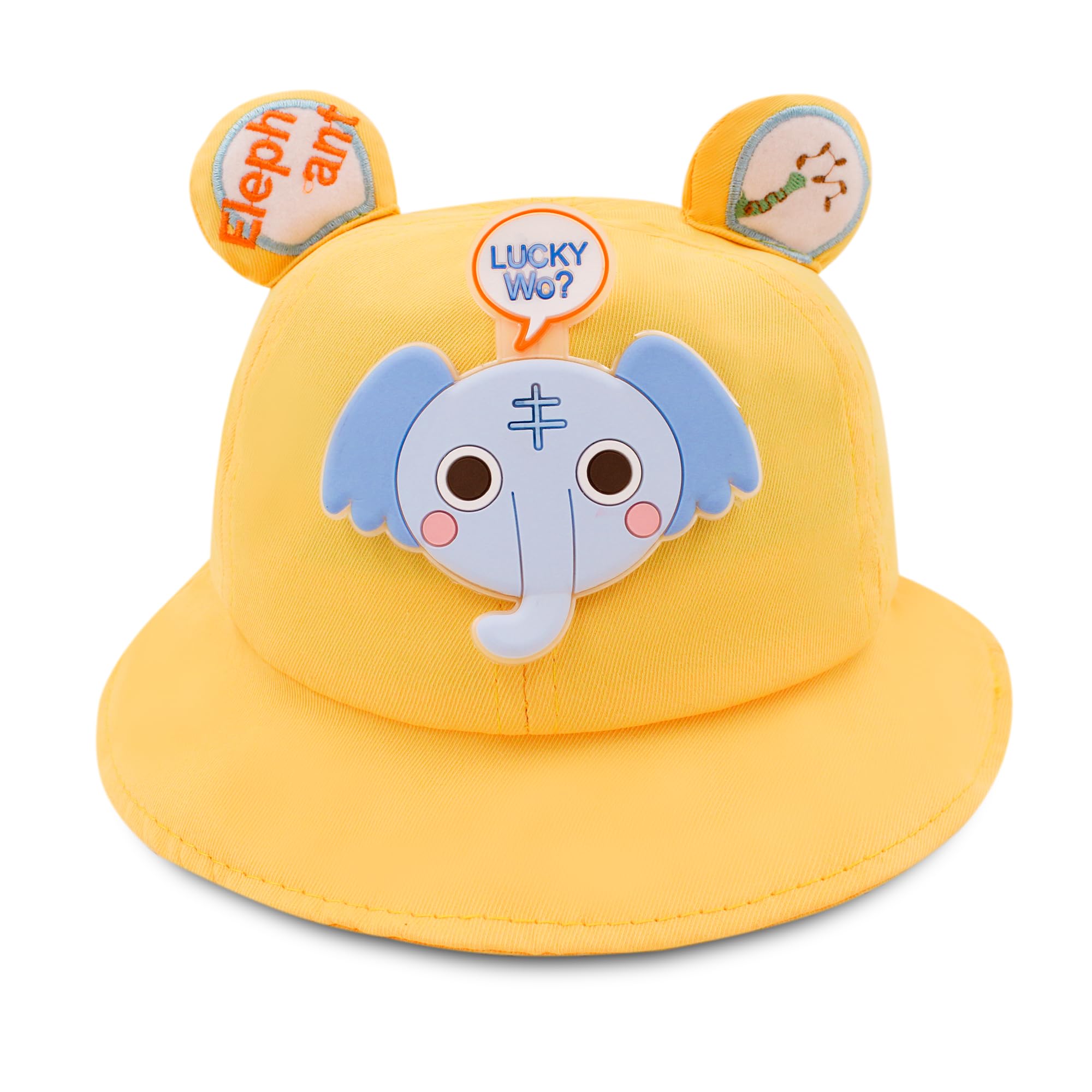 VRITRAZPrinted Breathable Kids Bucket Hat for Boys and Girls, Summer Sun Protection, 3 to 10 Years