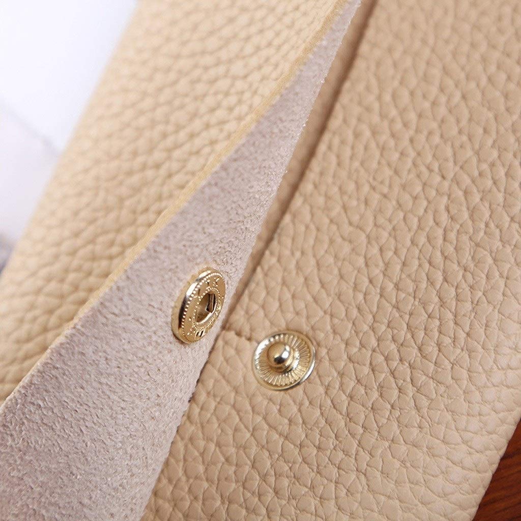 FMURY - Cartera de cuero suave de calidad para mujer (19,5 x 9,7 x 2 cm)