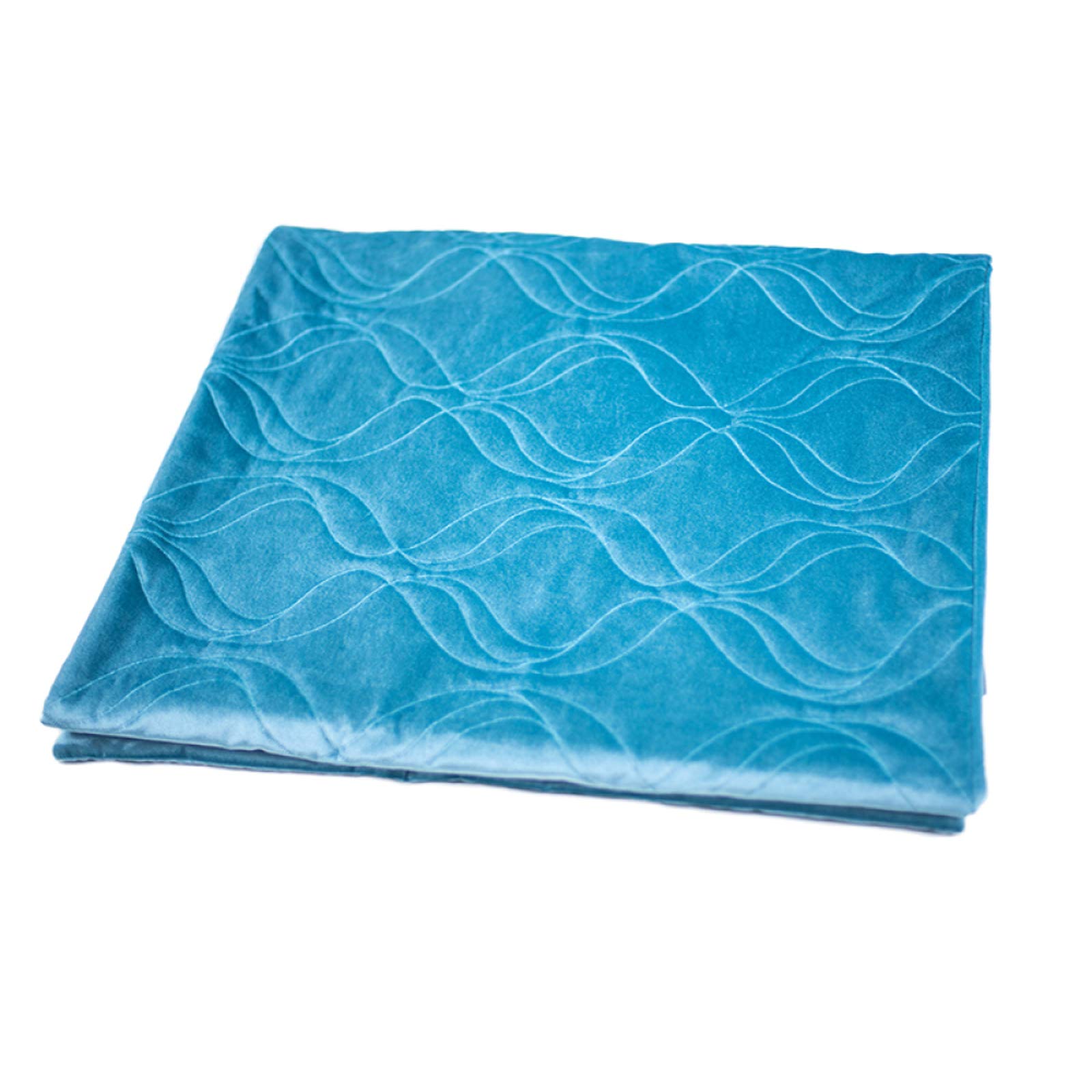 Couverture de queue de lit FACAI 68x235cm au motif floral et broderie style lumière luxe