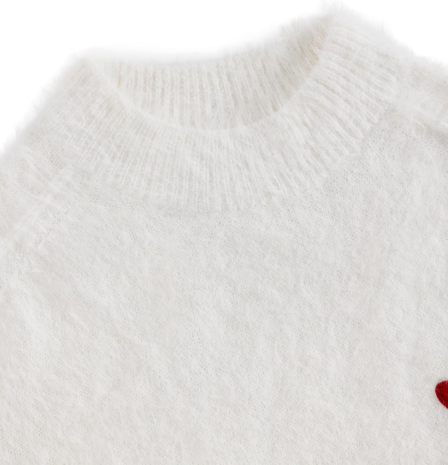 Aelfric Eden Fuzzy Soft Sweaters Mohair Oversized Solid Sweaters Mock Neck Knit Casual Pullover 2025 Trendy Outfits - Image 3