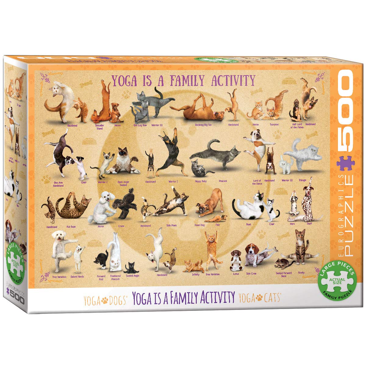 Yoga is a Family Activity 500-Piece Puzzle