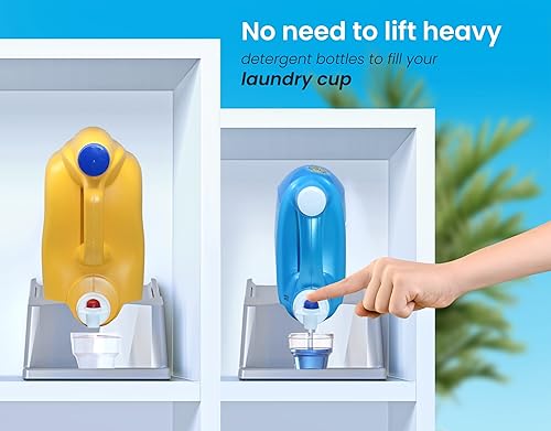 Miniatura 3 de Skywin Soporte organizador de detergente para ropa y bandeja de goteo para organización de la lavandería, soporte de jabón para detergente líquido