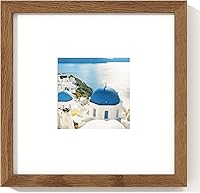 Vista 51 de Axeman Marco para póster de 18 x 24 pulgadas con paspartú para 16 x 20 pulgadas, marco de fotos de madera maciza de roble con vidrio templado, marco