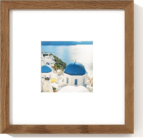 Miniatura 51 de Axeman Marco para póster de 18 x 24 pulgadas con paspartú para 16 x 20 pulgadas, marco de fotos de madera maciza de roble con vidrio templado, marco