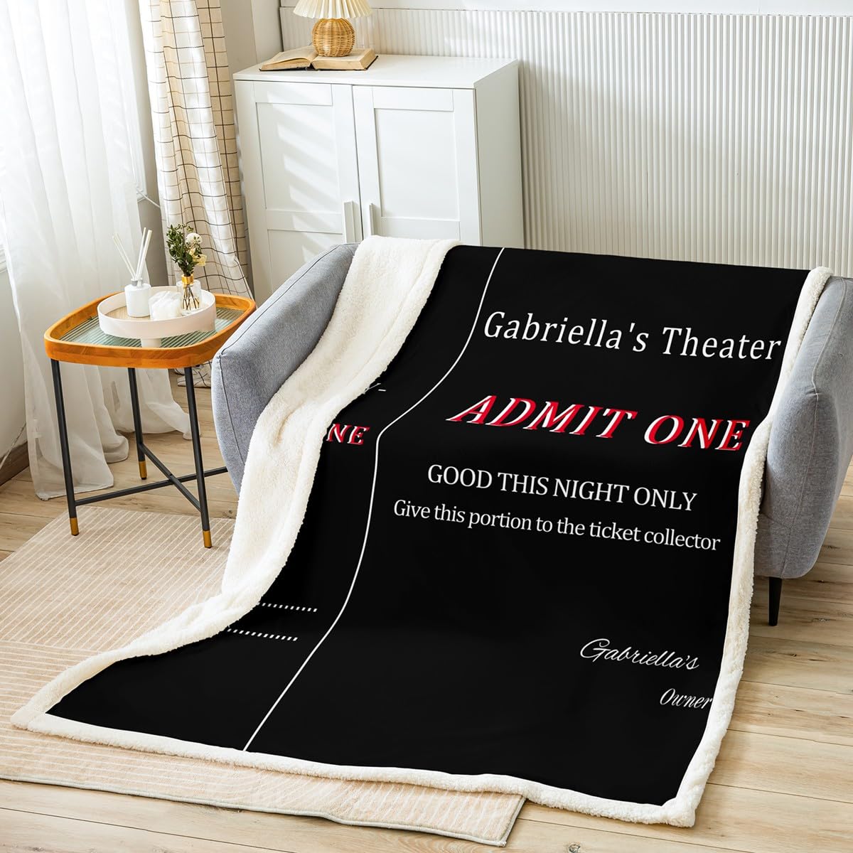 Movie Night Fleece Throw Blanket for Kids Boys Girls Movie Theater Theme Plush Blanket Cinema Sherpa Blanket Room Decor Old Fashion Home Theater Fuzzy Blanket Baby 30x40 Inch — image 1