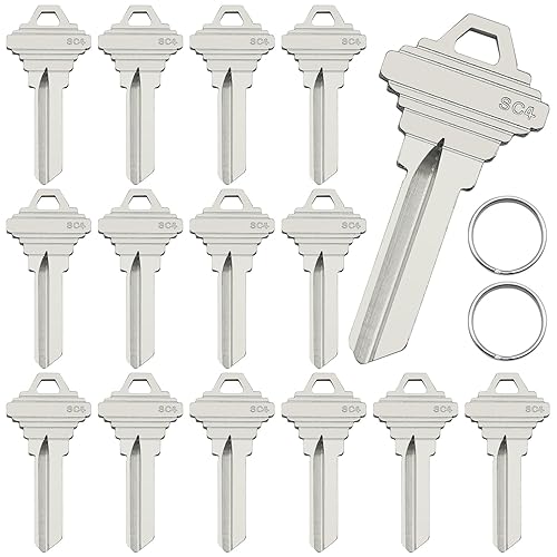SC4 (6SH1) Blank Key Blanks, Pack of 15 Premium Brass