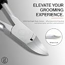 Beauté Secrets Toe Nail Clipper for Ingrown or Thick Toenails, Heavy Duty Toenail Trimmer Nail Clipper Pedicure Tool with Long Handle and Soft Grip for Seniors Black gallery image