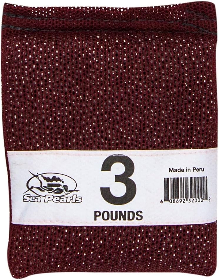 Sea Pearls Soft Mesh Weights-Burgundy-3LB x 4