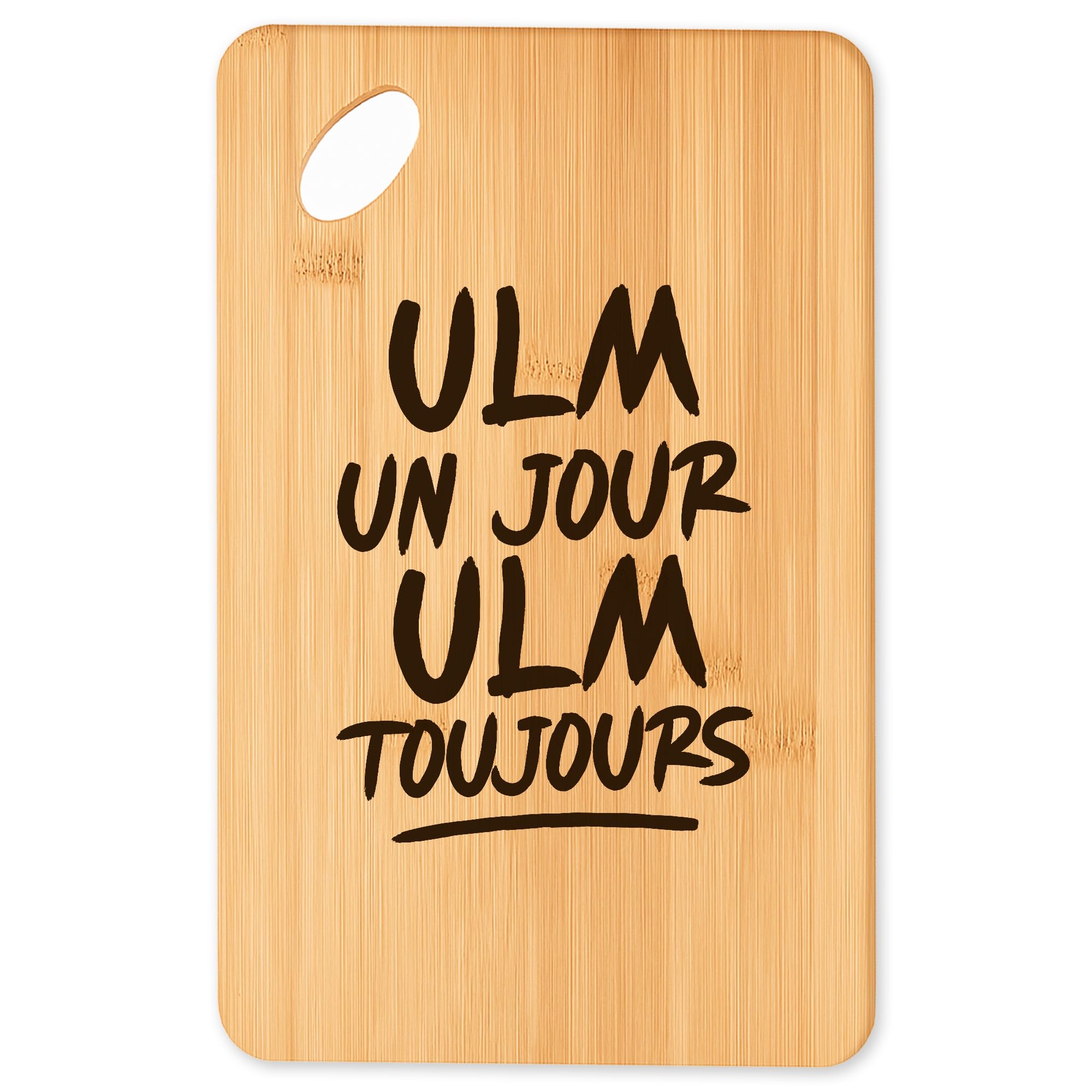 Planche à découper ULM en bambou et plateau apéro pour cuisine ou barbecue