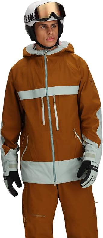 Obermeyer Mens Steibis Shell Ski Jacket, 30K mm Waterproof Breathable with 2-way Stretch
