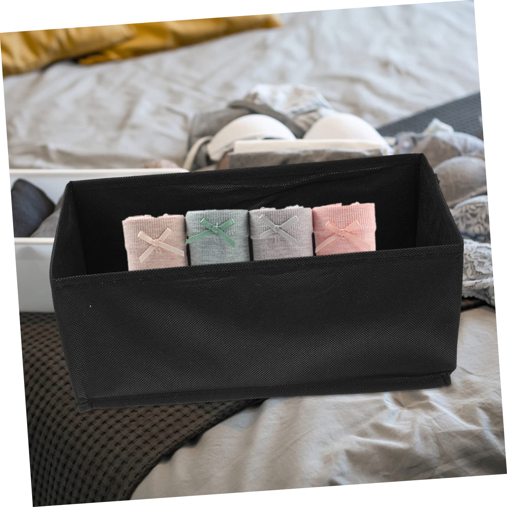 SOIMISS 6pezzi Contenitori Per Vestiti Pieghevoli Scatole Portaoggetti Scomparti Organizer Per Vestiti Per Ragazza Custodie -contenitori Scatole -reggiseni e Biancheria Intima