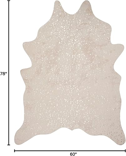 Miniatura 10 de Loloi II Bryce Collection - Alfombra de piel de vaca sintética., Polipropileno, plateado (StoneSilver)