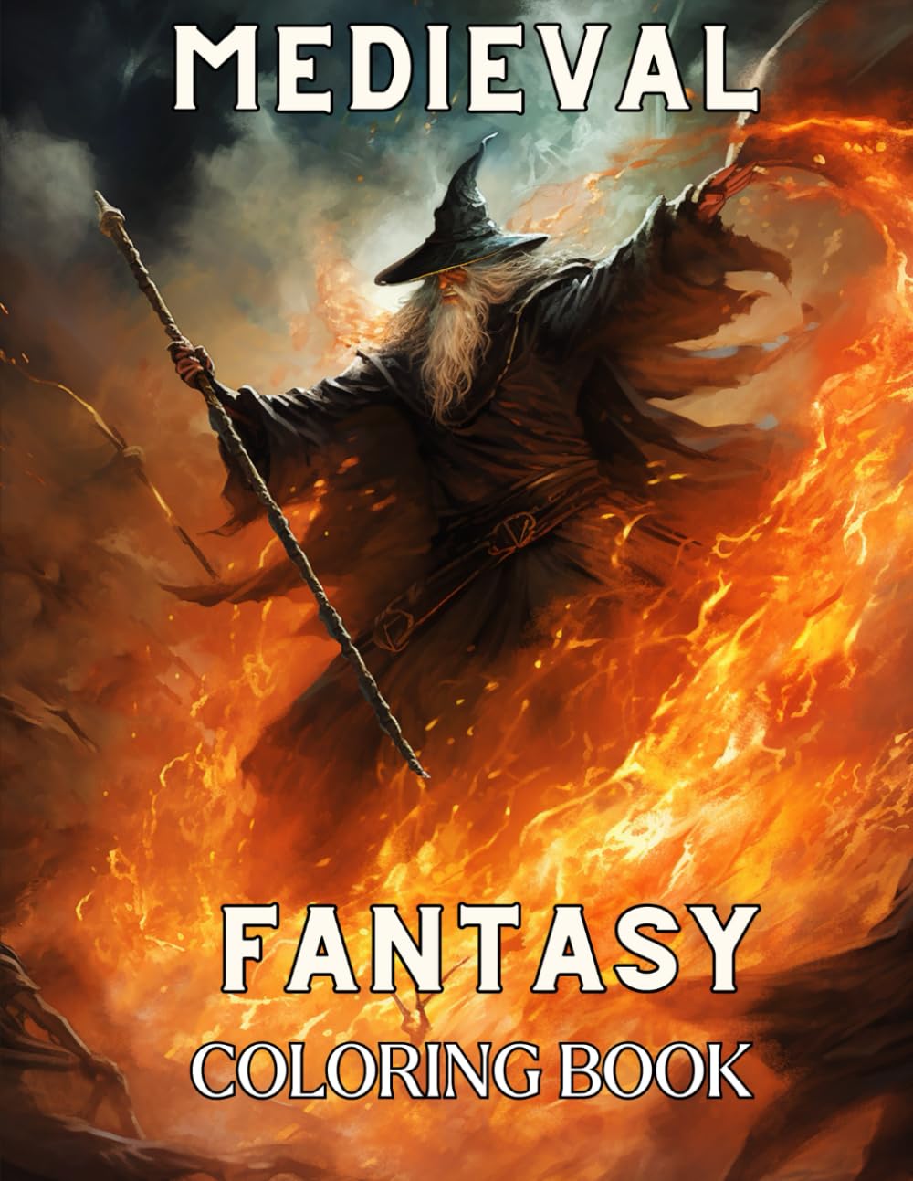 Medieval Fantasy coloring book for adults | 50 stunning medieval fantasy images to bring to life with color, good for relaxation, mindfulness and stress relief