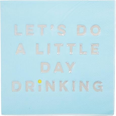 TW4-22027 Let's Do A Little Day Drinking Paper Cocktail Napkins
