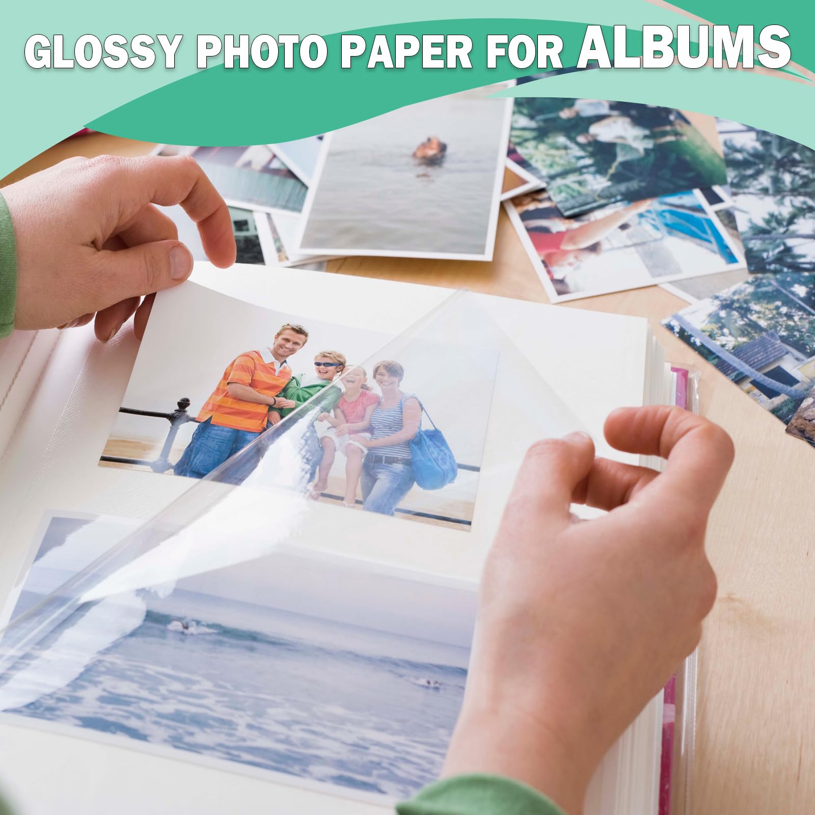 21,6 x 35,6 cm, glänzendes Fotopapier für Tintenstrahldrucker, US-Größe, 50 Blatt (P8514WS200GP)