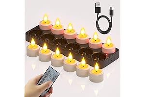 SoulBay Flameless Rechargeable Tea Lights