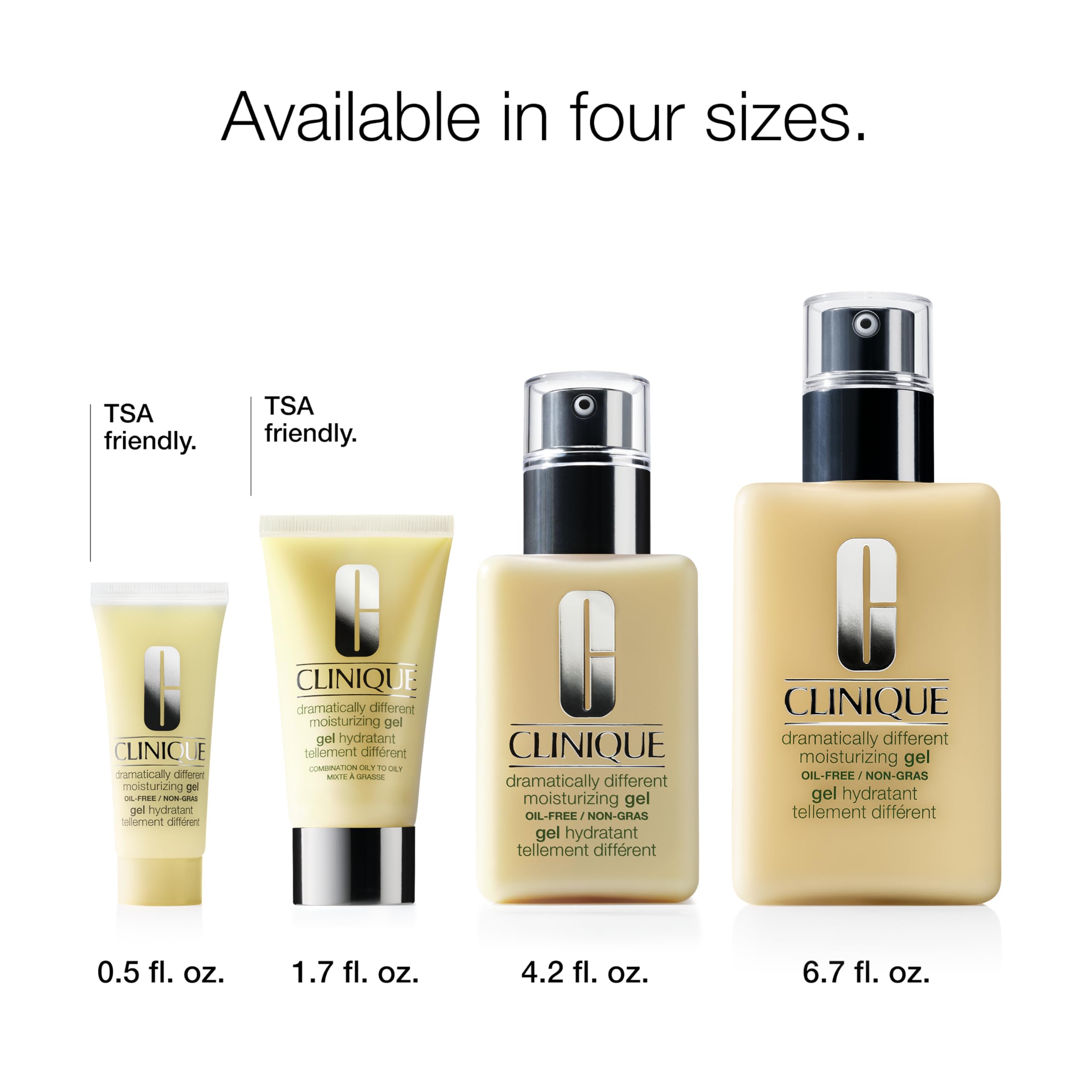 Clinique 3-Step Dramatically Different Moisturizing Gel | Oil-Free | Face Moisturizer for Combination Oily to Oily Skin Types: 6.7 Fl Oz – Jumbo Size