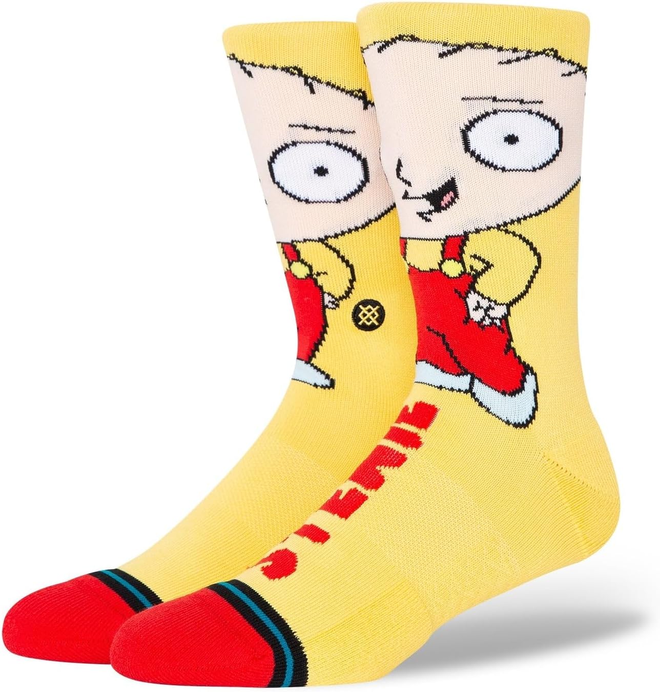 StanceStewie Family Guy Yellow LG (US Men's Shoe 9-13, Women's Shoe 11-14)