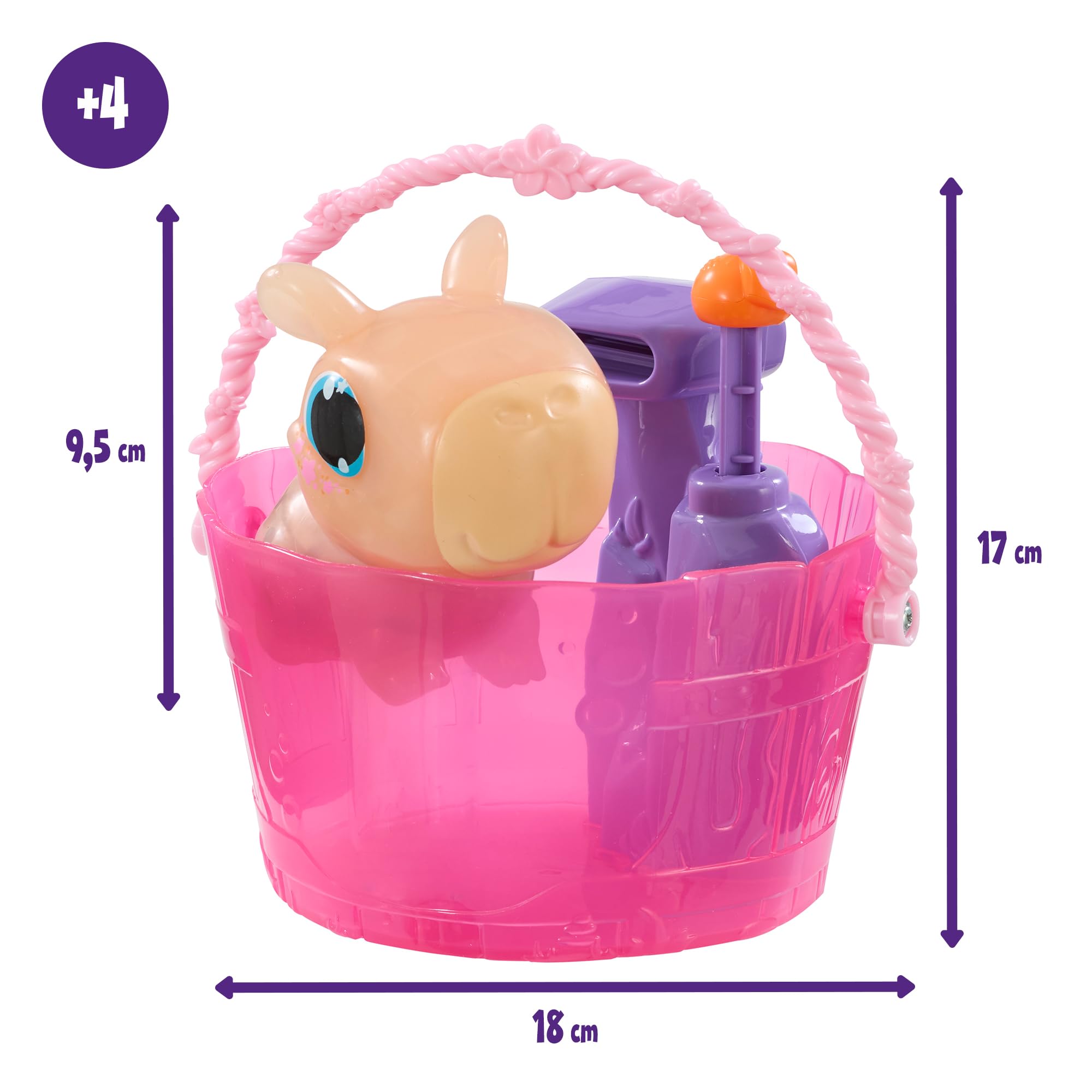 Bizak Animagic Capibara SPA Time, Playset Balnerario, Baña y relaja a tu Capibara interactiva, Cuerpo blandito y Suave (64554415)