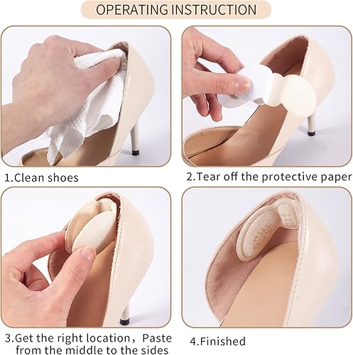 Miniatura 7 de EIRMAT 3 Pares de Forros Antideslizantes para Talón Almohadillas Cojines Insertables para Mujeres y Hombres, Almohadillas de Talón para Zapatos
