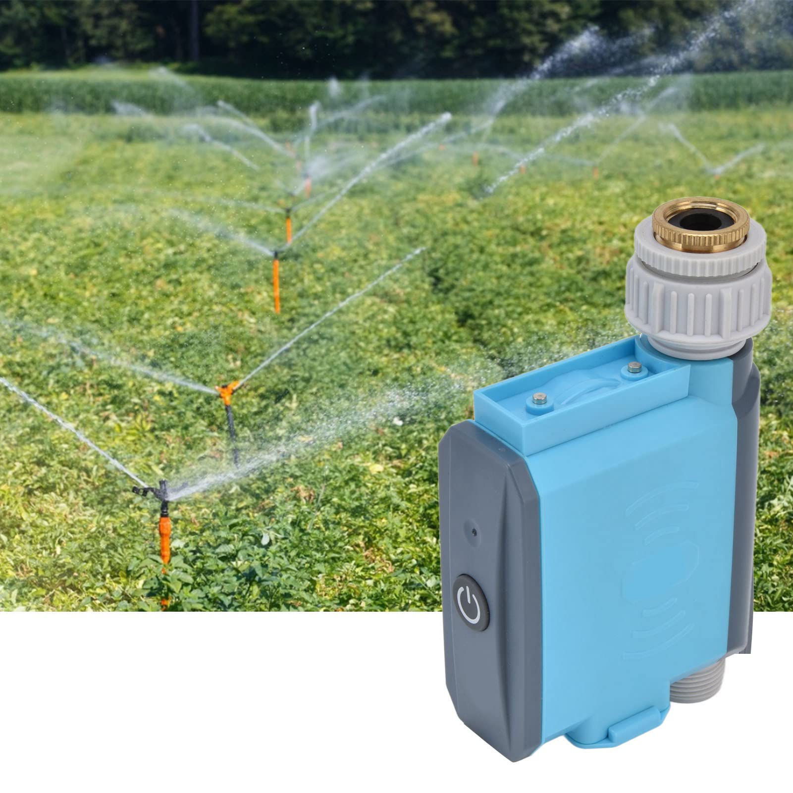 Yosoo Health Gear Timer per Irrigazione Programmatore per Irrigazione ABS Bluetooth Sensore Pioggia IP67 Controllo Remoto Tramite App per Sistemi di a Goccia da Giardino, Patio, Balcone, da 32 a 140