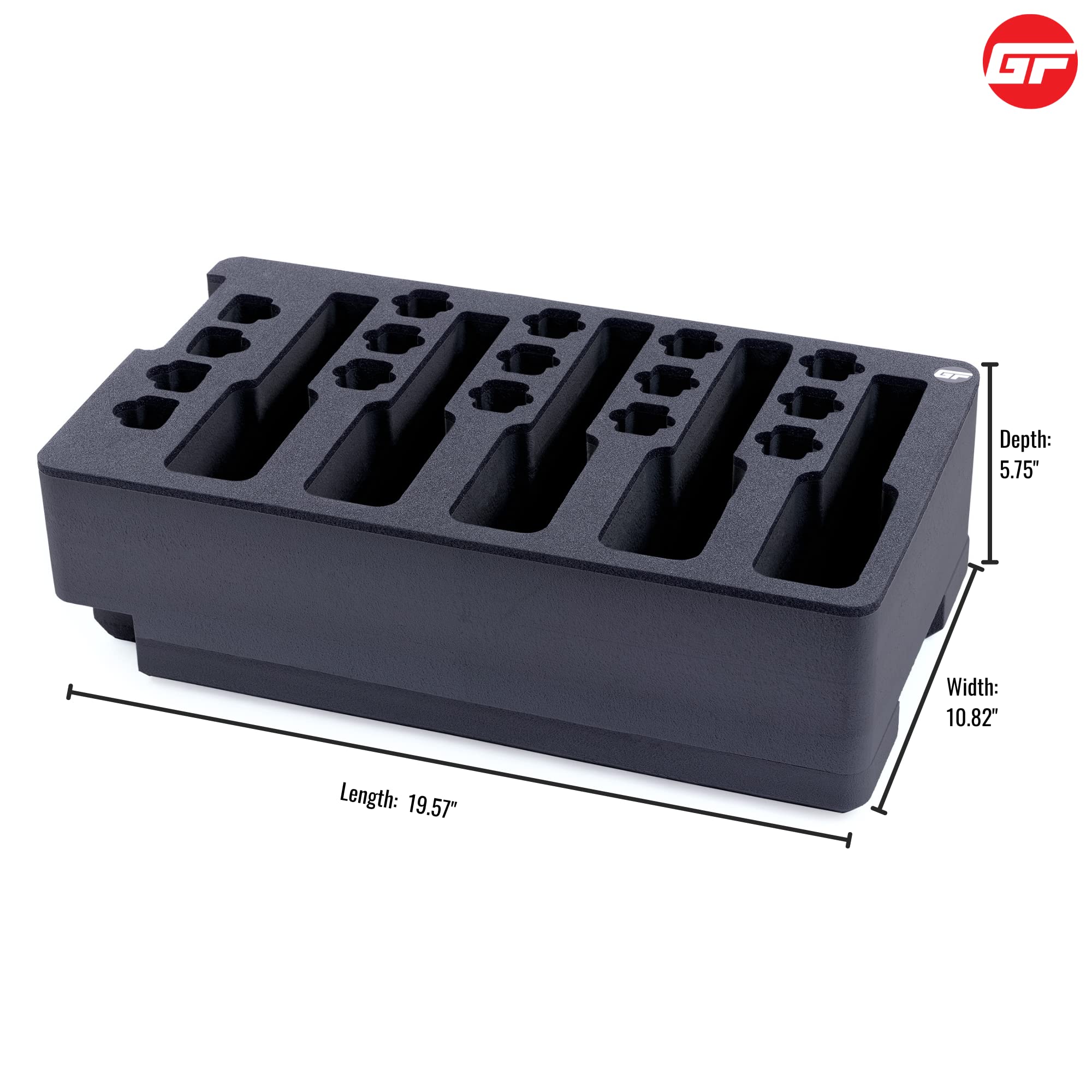 Western Case Black Plastic Protective Storage Cases with Pinch Tear Foam 17