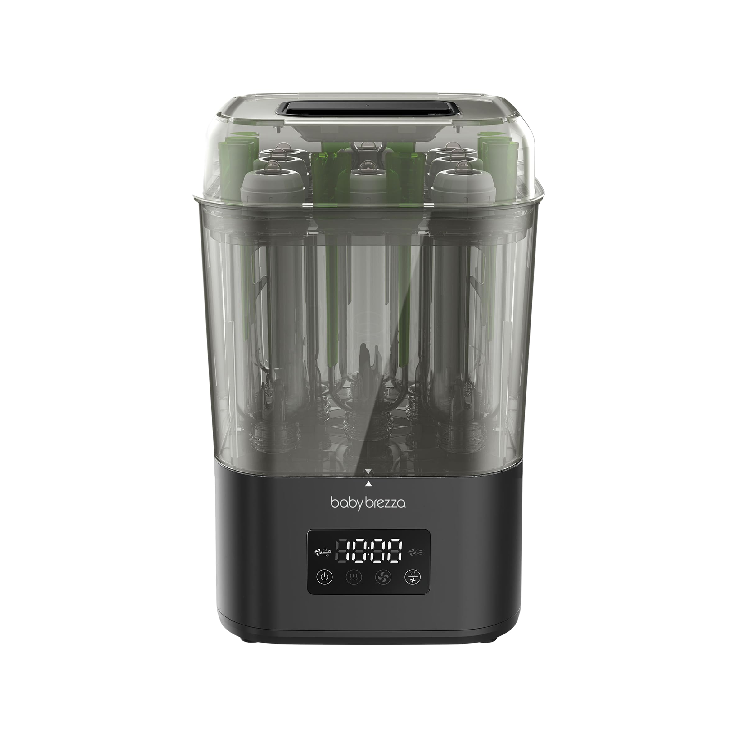Baby Brezza - Stérilisateur biberons SuperQuick Sterilizer Dryer 10 minutes | Stérilise et sèche en 10 minutes. Grande capacité, compatible avec tous les biberons, sucettes et pièces de tire-lait