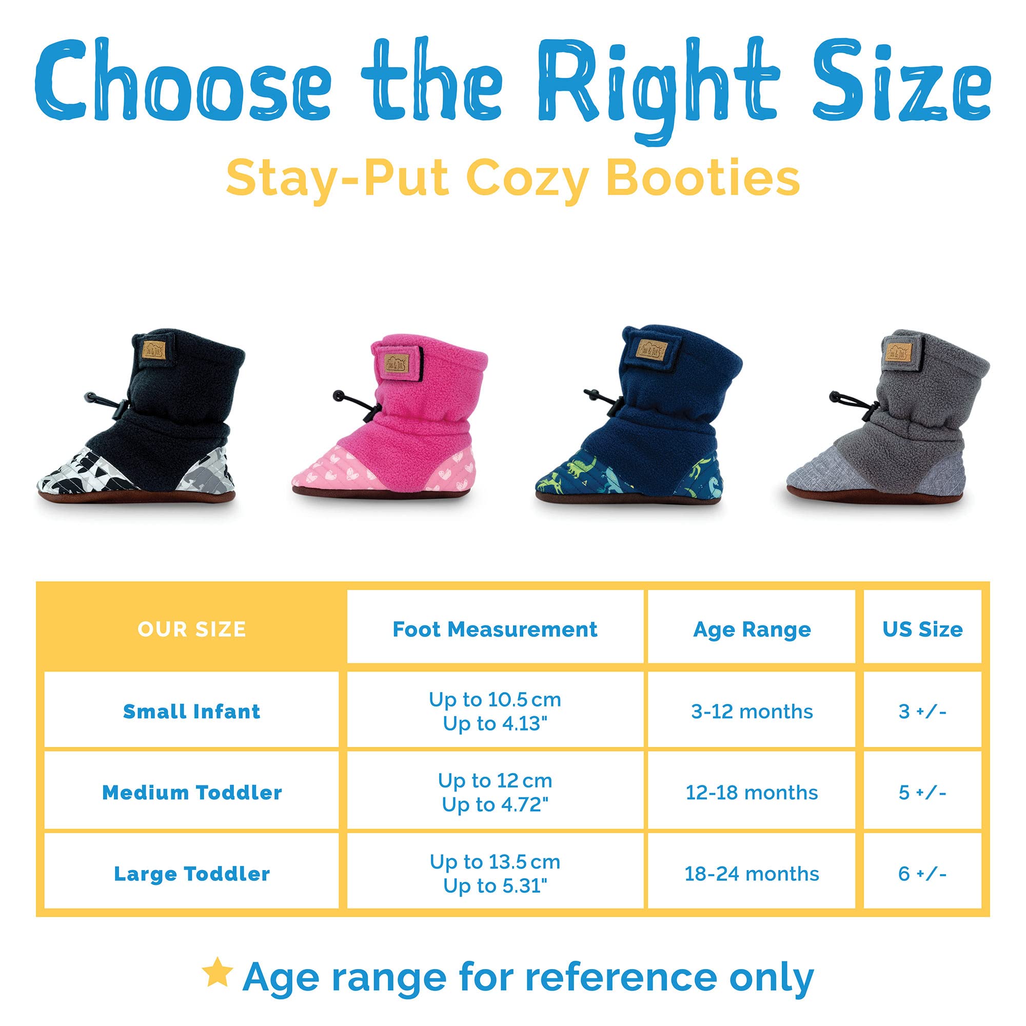 JAN & JUL Bottines confortables en polaire antidérapantes pour bébés et tout-petits