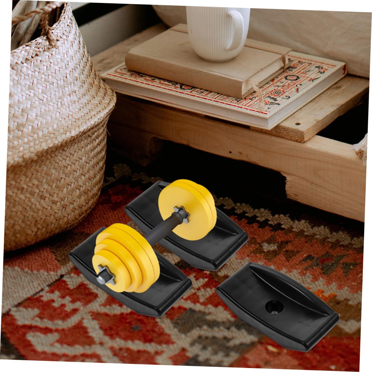 Mipcase 6pezzi Supporto Per Manubri Da Palestra Da Supporto Per Manubri Resistente All Usura Per Da Fitness Materiale Pp Design Angoli Arrotondati
