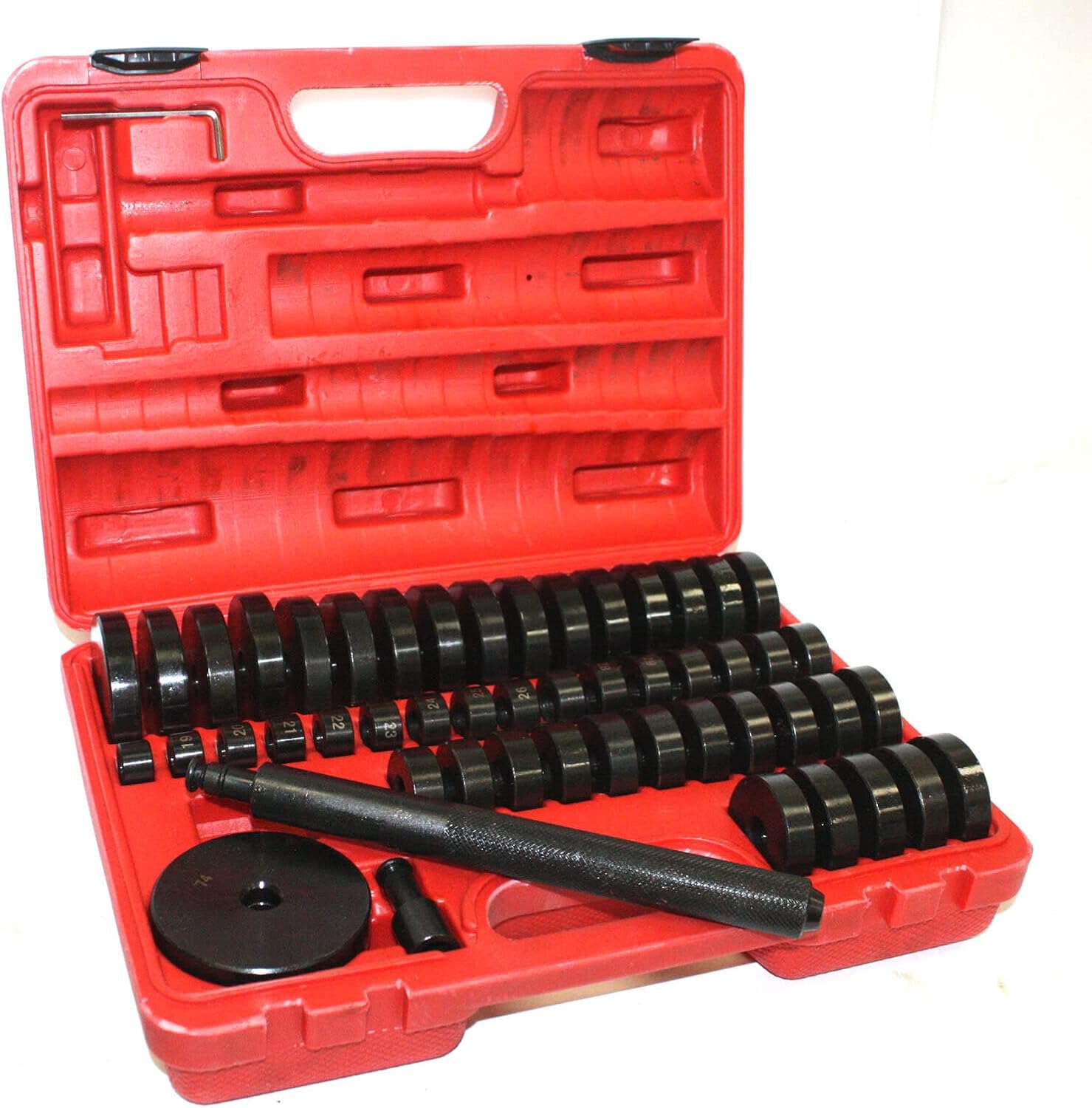 ARC-POWER 51pcs 18-65mm Custom Auto Bushing Bearing Seal Driver Push Press Disc Tool Set