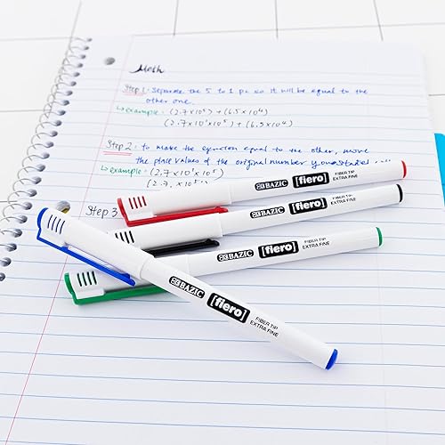 Miniatura 3 de BAZIC Fiero - Bolígrafo de punta de fibra de colores surtidos (3 unidades)