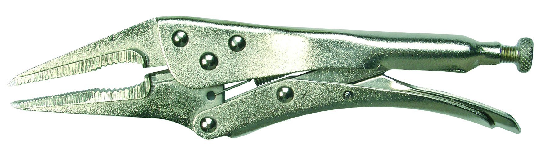 Bgs Silver 474 | Locking Long Nose Grip Pliers | 170 Mm