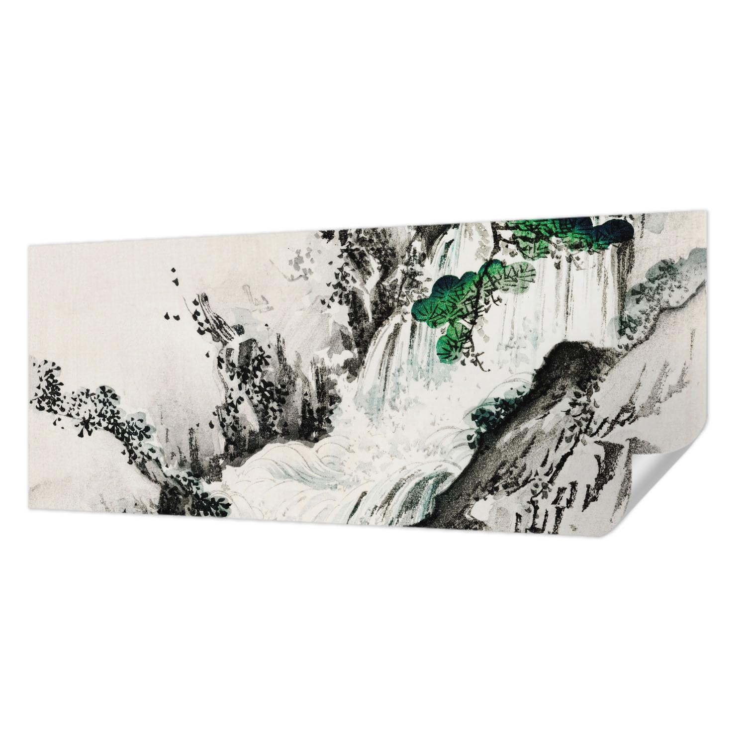 Papier peint adhésif 250x104 cm panoramique cascade naturelle