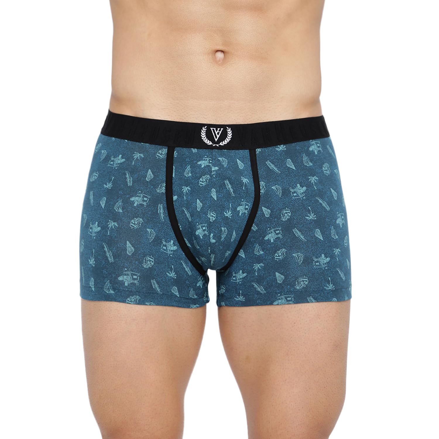 van heusen Men's Cotton Blend Classic Solid Trunks-picture-41