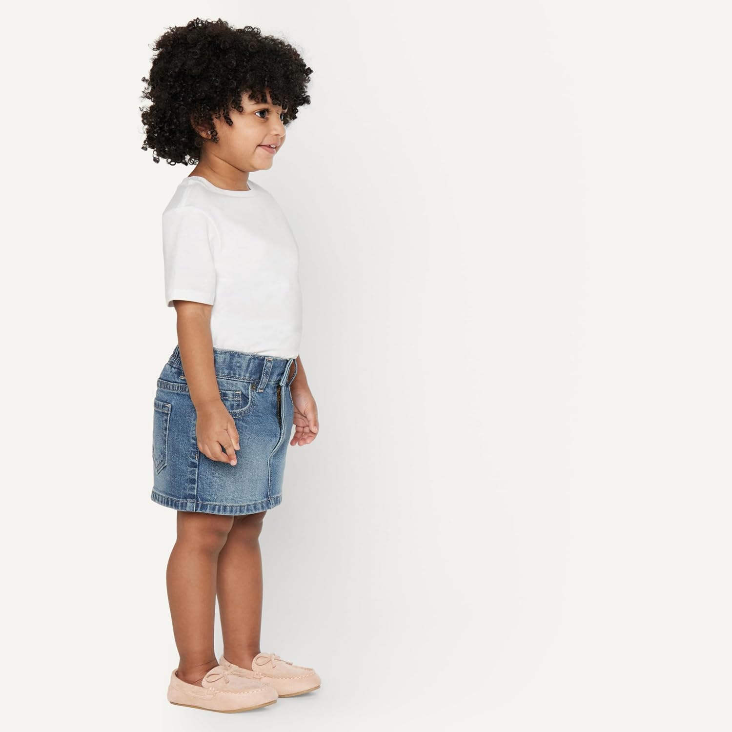 Amazon Essentials Girls' Medium Stretch Regular-Fit Denim Skirt