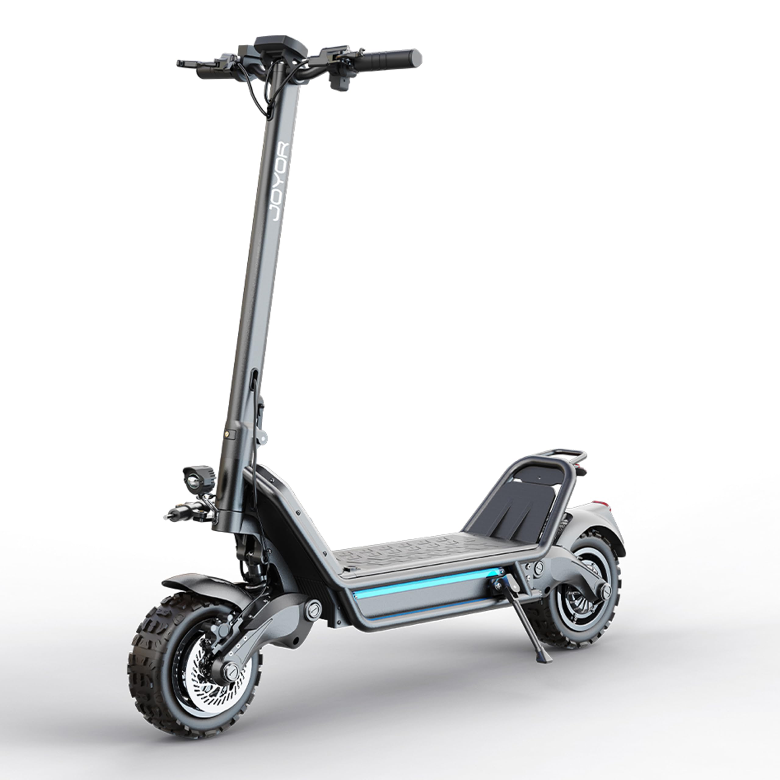 E6 Patinete Eléctrico Adulto Todo Terreno, Doble Motor, Neumáticos Tubeless XXL de 11 Pulgadas, Batería Monstruo 60V 31.5Ah, Amortiguador de Dirección, Carga Máxima 181kg y Doble Freno Hidráulico