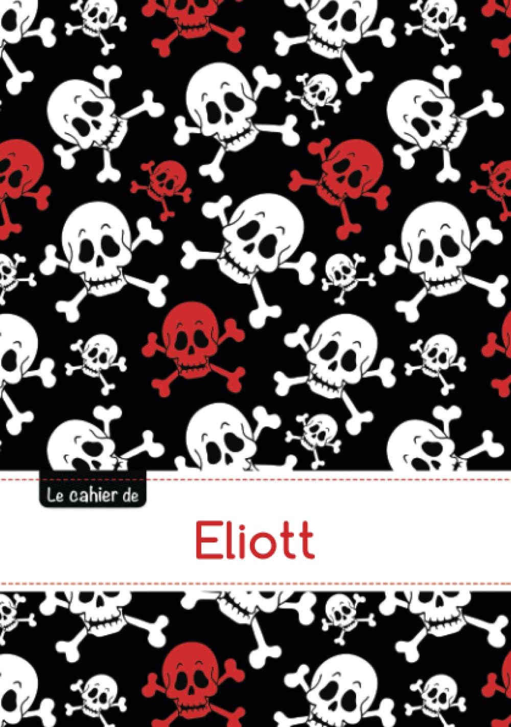 Le carnet d'Eliott - Séyès, 96p, A5 - Têtes de mort