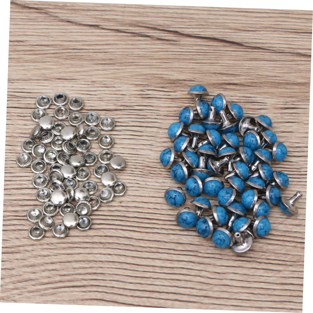 NUOBESTY 300stücke Türkisfarbene Nieten Alu-rivets Für Schmuck Kleidung Taschen Schuhe Und Accessoires Handgemachte Dekorationselemente No