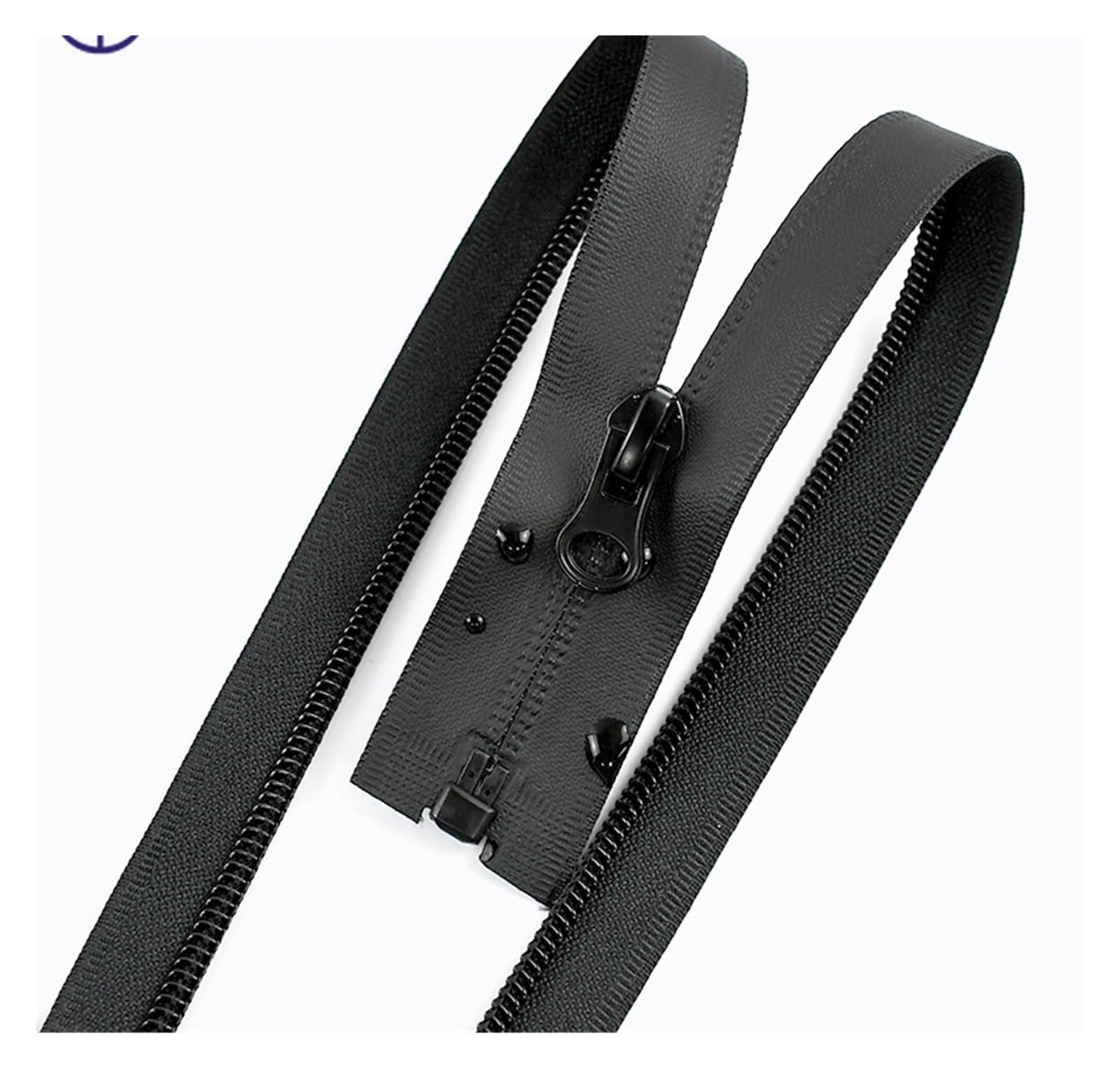 Cerniere Lampo 2/5 Pezzi 5# 60-100 Cm Cerniere Impermeabili For Cucire Cerniera Invisibile Cursore Aperta Giacca Borsa Fai Da Te(Black-Double,80cm,No5-5Pcs)