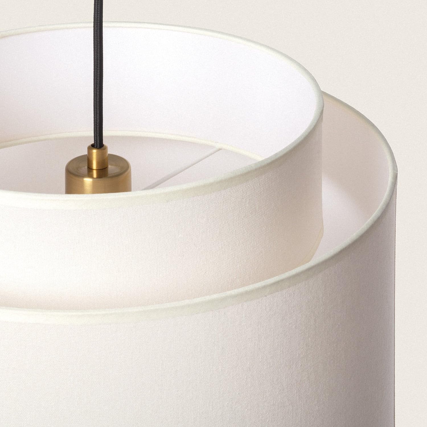 LEDKIA LIGHTING - Hängeleuchte Arija | Vintage Design | Vielseitige Beleuchtung | E27 Fassung | Ideal für Esszimmer, Schlafzimmer, Küchen, Beige, Metall