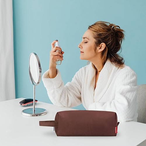 Miniatura 61 de Fmeida Estuche para lápices estético, bolsa de lápices de gran capacidad, estuche portátil para bolígrafos, oficina, papelería, bolsa de maquillaje