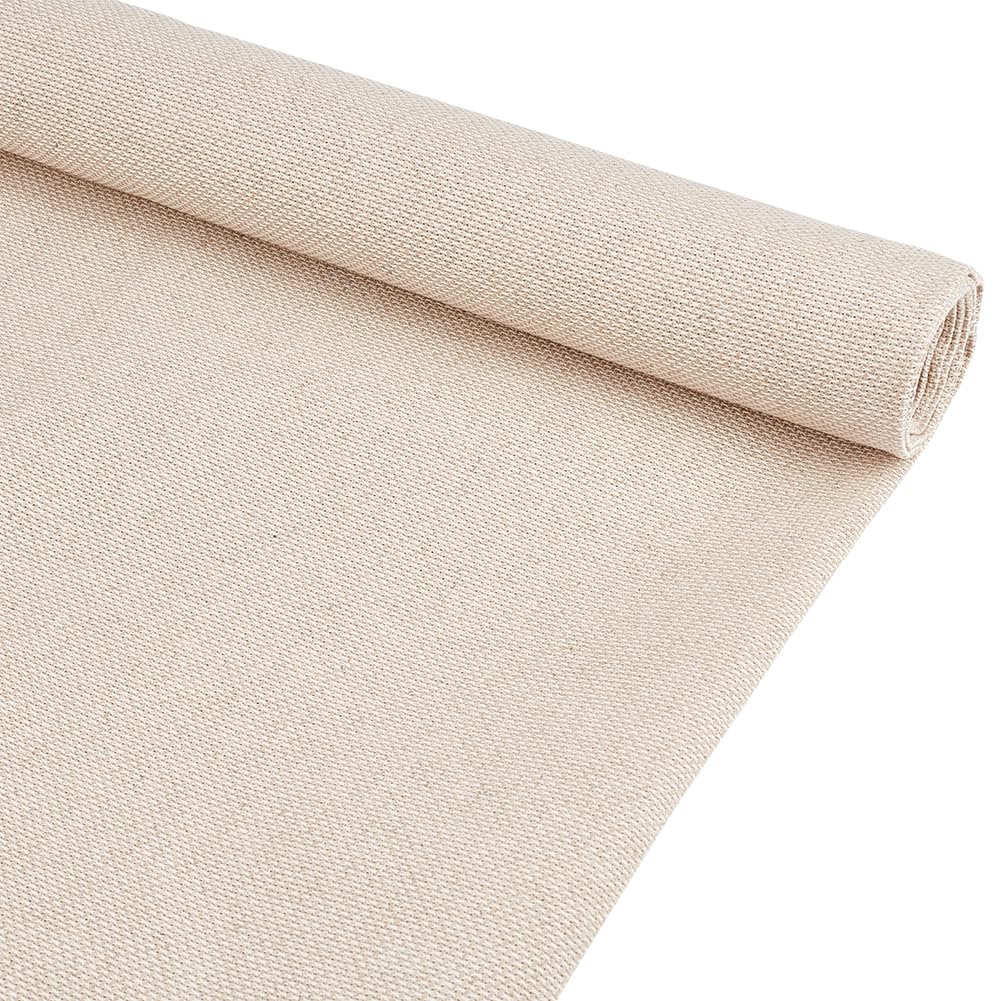 BENECREAT 14CT Leinen Kreuzstichstoff 1x1.5 m Biskuit Aida Stoff Zum Kreuzstich Für Bastelstickereien Handgefertigte Handarbeiten DIY Handwerk